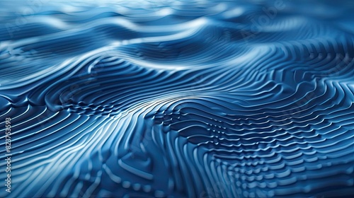 Blue abstract background. liquid ripple flow like water. copy space for text