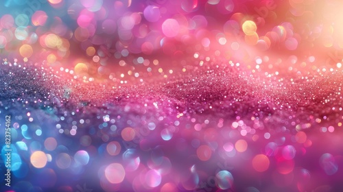 Cute Abstract Multicolor Pastel Pink Glitter Sparkle Background.