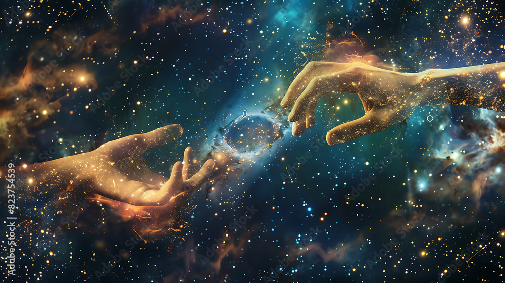 Obraz premium background with stars