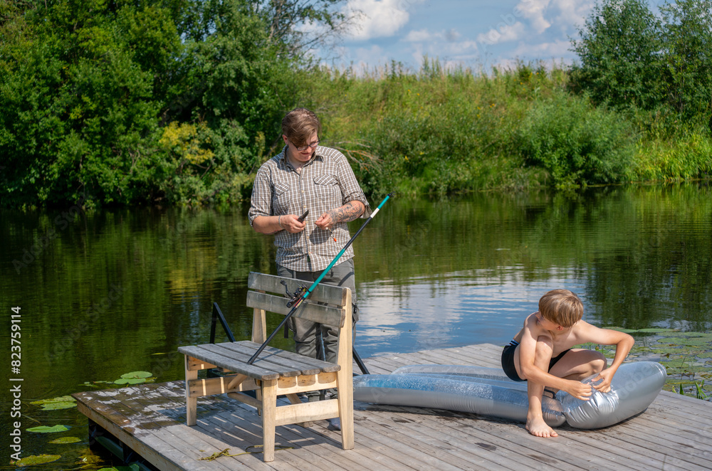 Fisherman family leisure 