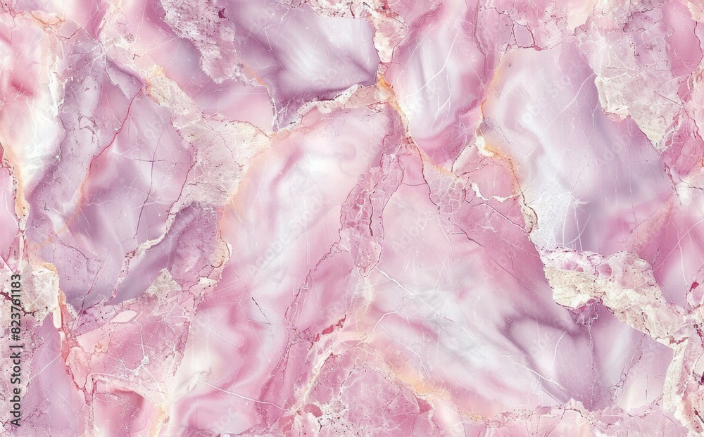 A seamless pattern of pink marble with subtle veins, showcasing the natural beauty and texture of stone in soft pastel tones