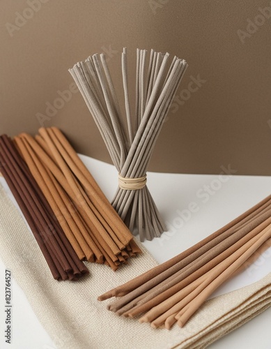 incense sticks in a glass jar