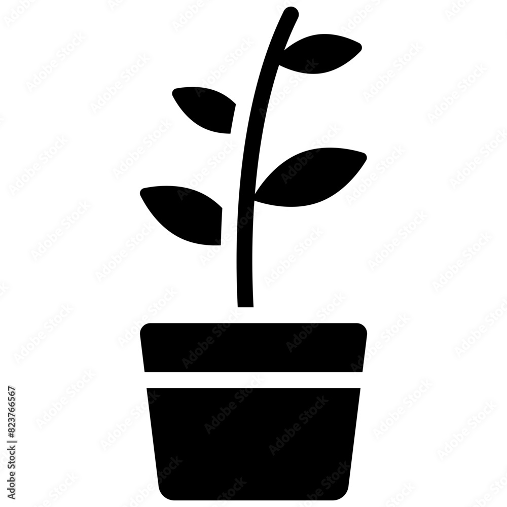 plant solid icon