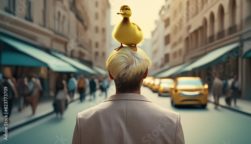 illustration duck fashion