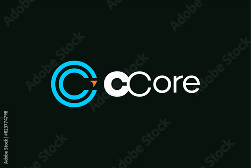 Letter c c core logo design and business name ideas 