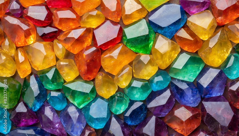 texture of gemstones in the colors of the lgbt flag, close up, pride month, rainbow wallpaper background texture of gemstones in the colors of the lgbt flag, close up, pride month, rainbow wallpaper background