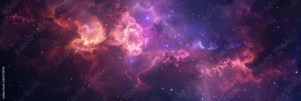 Universe abstract background, colorful space galaxy clouds nebula, stary cosmos, universe wallpaper