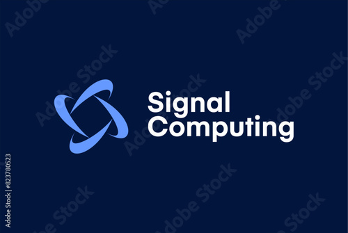 Signal logo computing  logo communication  logo technology logo design and business name ideas 