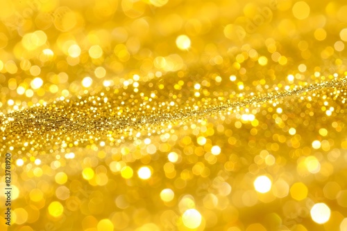 gold yellow sparkle bokeh glittering texture background © ITrWorks