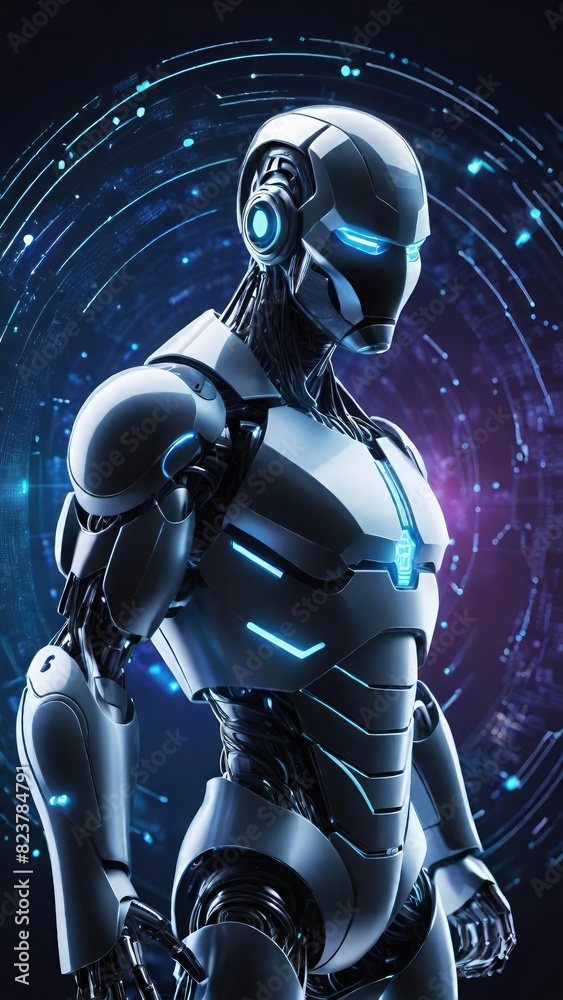 Artificial intelligence bitcoin robot, crypto currency, cyber security, financial futuristic digital technology concept image. Artificial intelligence bitcoin robot, crypto currency, cyber security, financial futuristic digital technology concept image.