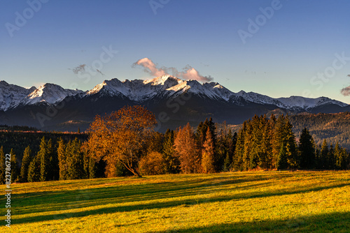 Pieniny, tatry , jesień , zachód , wschód , Karpaty, Dunajec © Daniel Folek