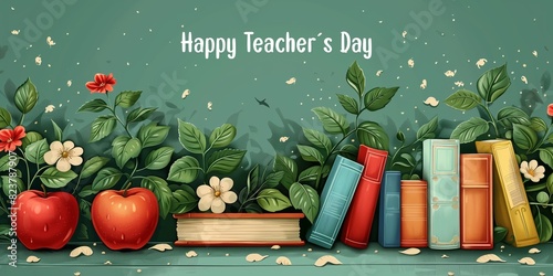 Teacher's Day Banner - Colorful Teacher's Day Background