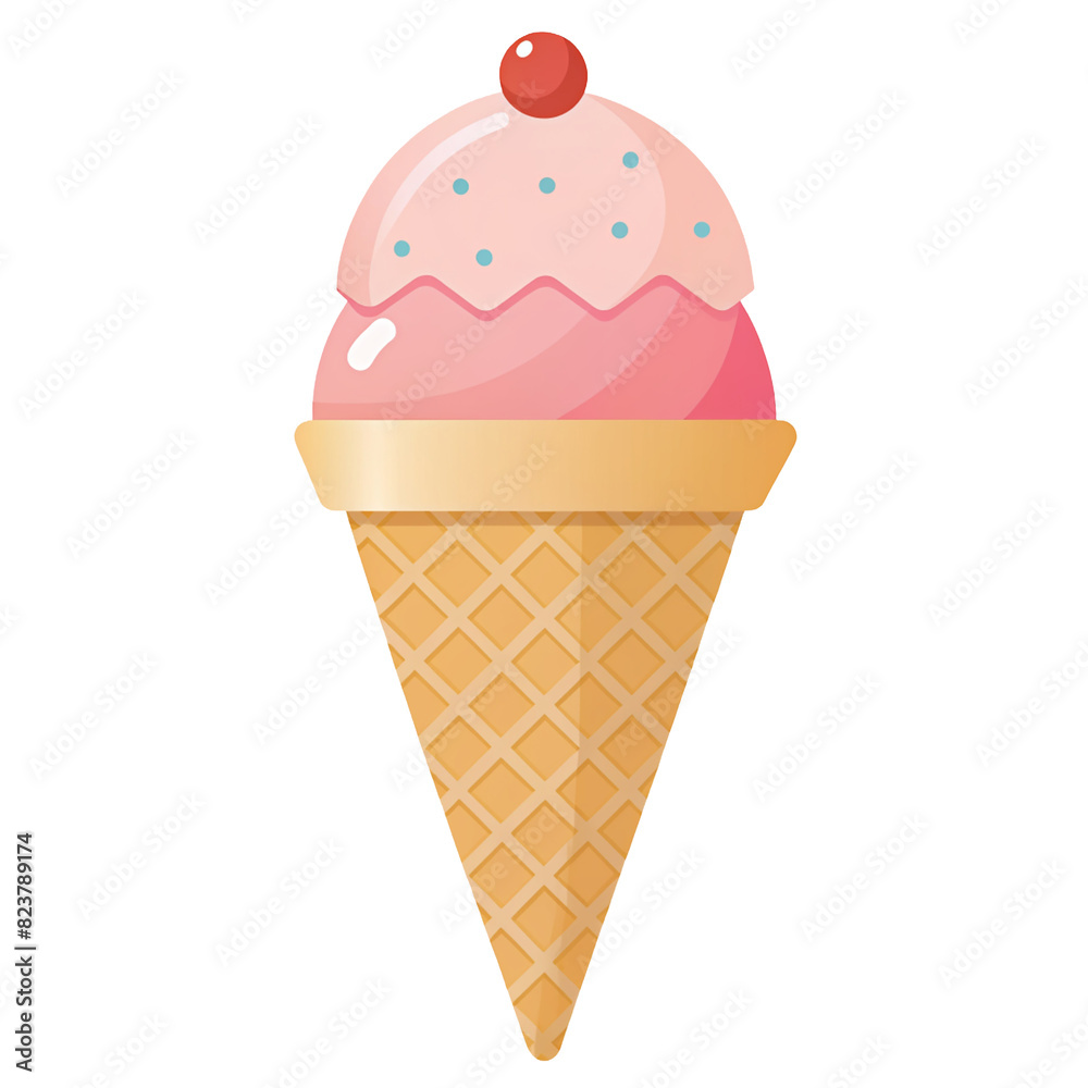 ice cream cone, vector illustration ice cream cone, vector illustration
