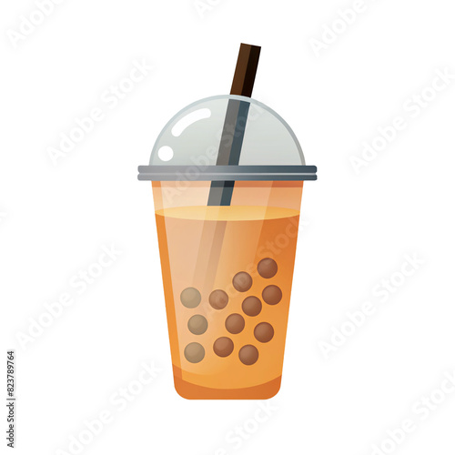 bubble tea, vector illustration