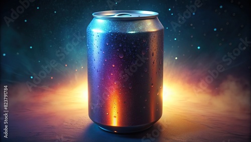 background mockup of 330 ml soda can for graphic design projects