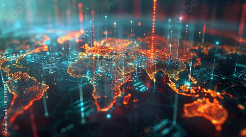 Analyzing financial investment plan in relation to economic growth. Global network data banking analytics