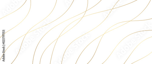 Premium background with with gold lines on white. Elegant abstract vector illustration for invitation, flyer, cover design, luxe invite, business banner, prestigious voucher.
