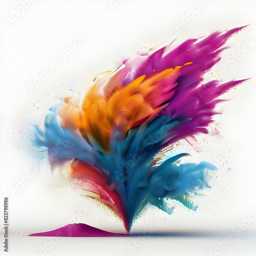 Abstract explosion of color interpreting noise as colors. art wallpaper or graphic resource photo