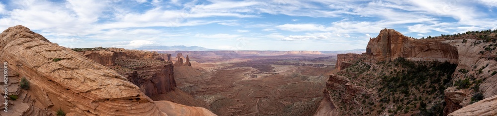 Overlooking A Canyon At Canyonlands Overlooking A Canyon At Canyonlands