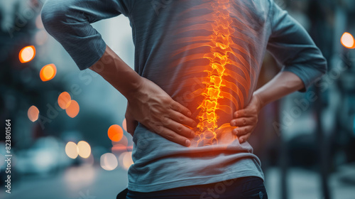 Person suffering from lower back pain © Glebstock