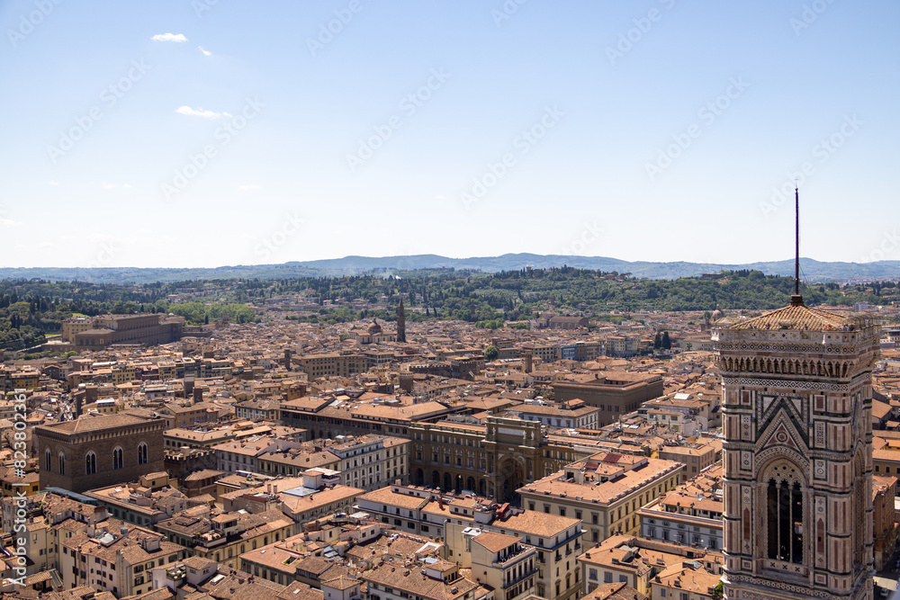 Obraz premium view of florence italy from atop the duomo