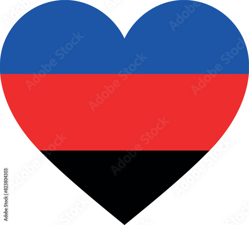Polyamorous pride flag heart isolated on white background. LGBT flag. Vector illustration Free Download Polyamorous pride flag heart isolated on white background. LGBT flag. Vector illustration - GFXLoad