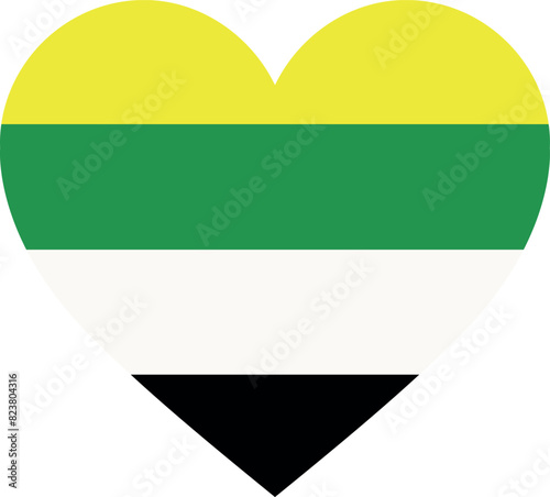 Free Download Skoliosexual pride flag heart isolated on white background.  LGBT flag. Vector illustration - GFXLoad