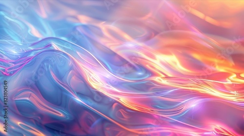 Wallpaper Mural Iridescent abstract backdrop with vibrant colors blending smoothly together Torontodigital.ca