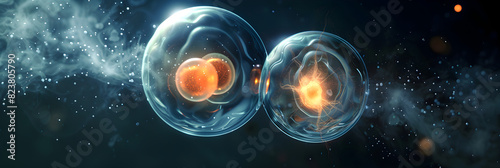 Dramatic Portrayal of the Divine Dance of Life: The Formation of a Zygote photo