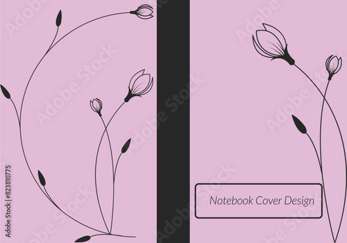 Vector Notebook cover design.
