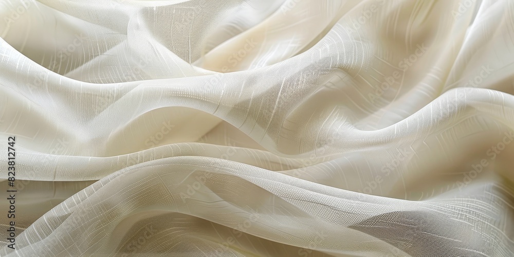 Soft Fabric Texture in Pale Cream for Elegant Background Depth Soft Fabric Texture in Pale Cream for Elegant Background Depth