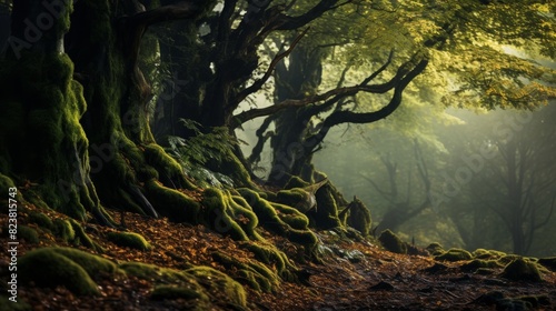 Enchanting charm of the woodland landscape © stocksbyrs