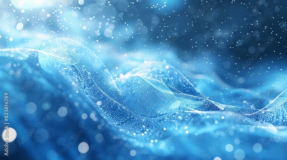 Blue Abstract Particle Business Technology Background Blue Abstract Particle Business Technology Background