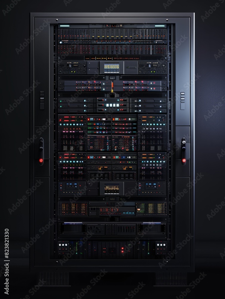 Server room data center. Backup, mining, hosting, mainframe and computer rack with storage information. Server room data center. Backup, mining, hosting, mainframe and computer rack with storage information.