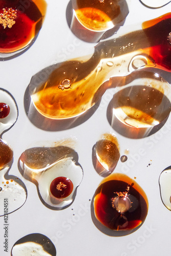 Abstract oil drops