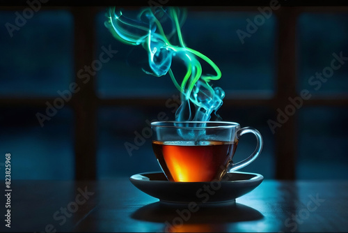 A cup of hot tea  photo