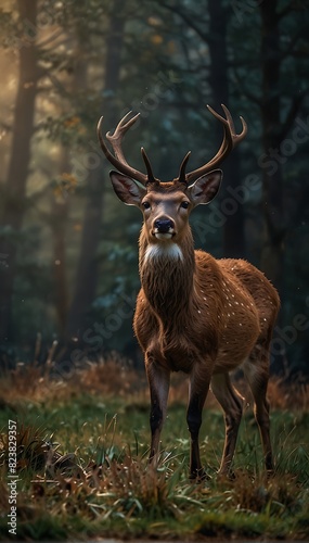 deer in the woods