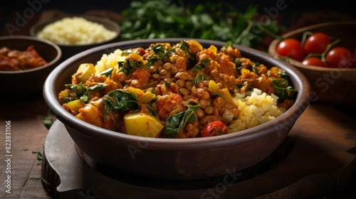 Spicy and aromatic Ethiopian doro wat dish