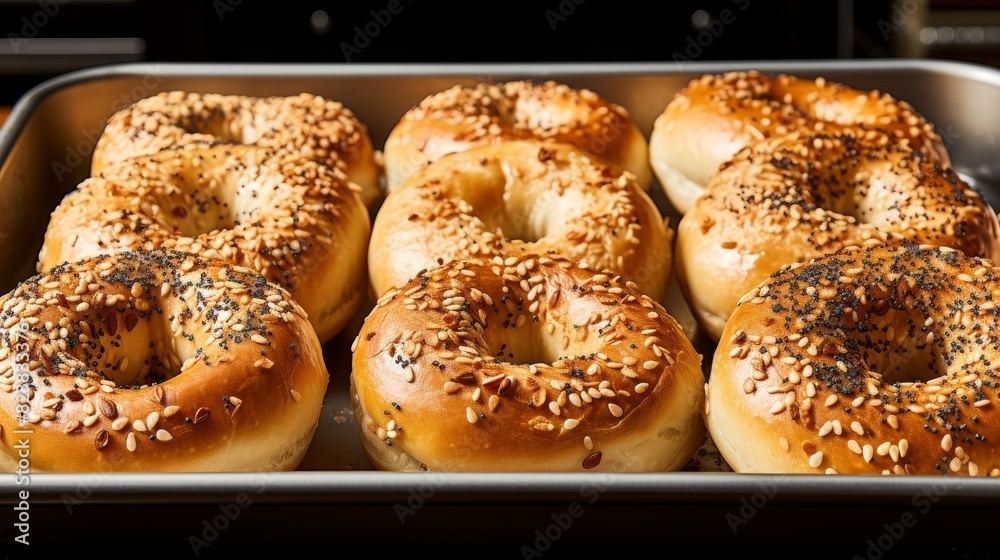 Tray classic New York-style bagels