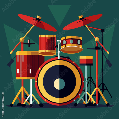 drum-set vector 