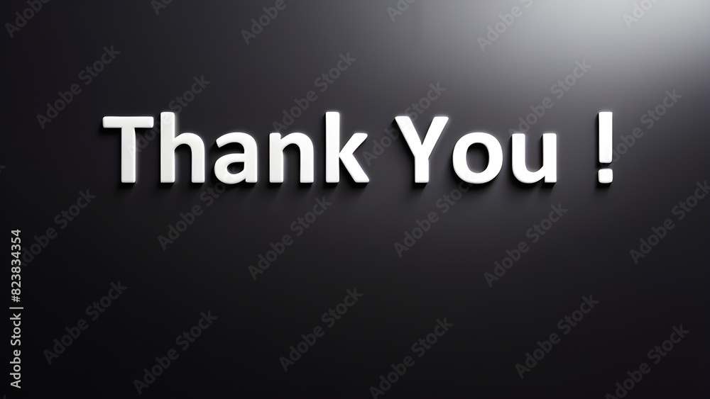 Thank You text on black or Dark background Thank You text on black or Dark background