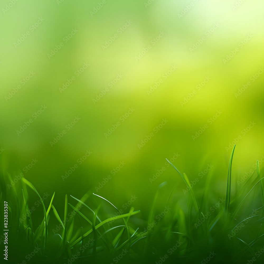 Green gradient background. Abstract blurry fresh green background Green gradient background. Abstract blurry fresh green background