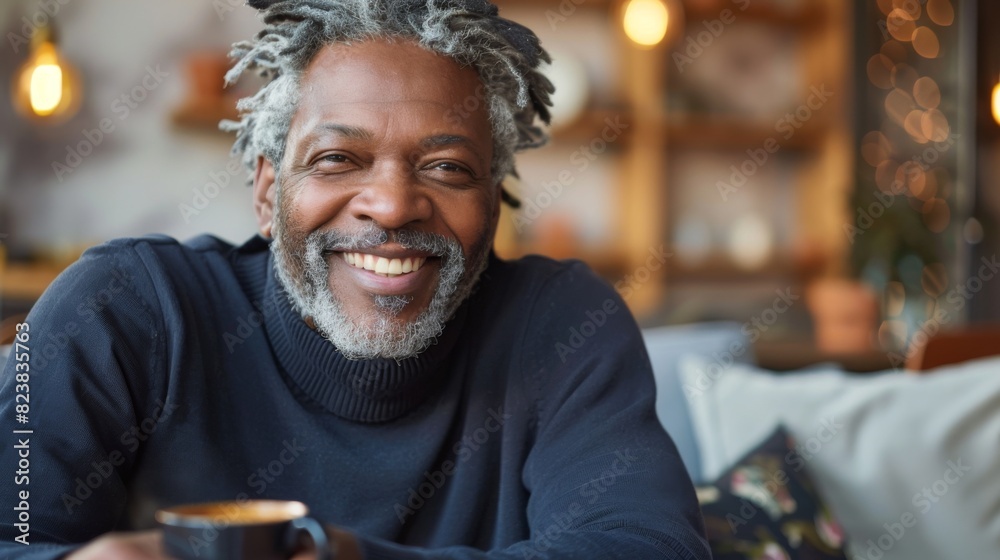 A Man with Joyful Expression A Man with Joyful Expression
