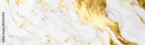 Panel kuchenny z motywem Luxurious white and gold marble textured background. Luxurious Italian Carrara marble for floor. Abstract design. polished onyx marble with high resolution golden splatter effect. Luxury modern art.