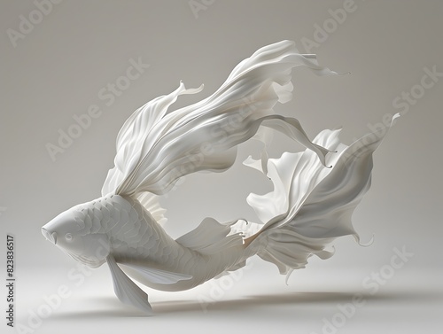 The Graceful Movements of Aquatic Creatures Captured in Fluid 3D Animation