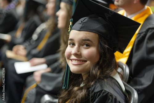 Happy College Graduate Celebrates Successful Future in 2025