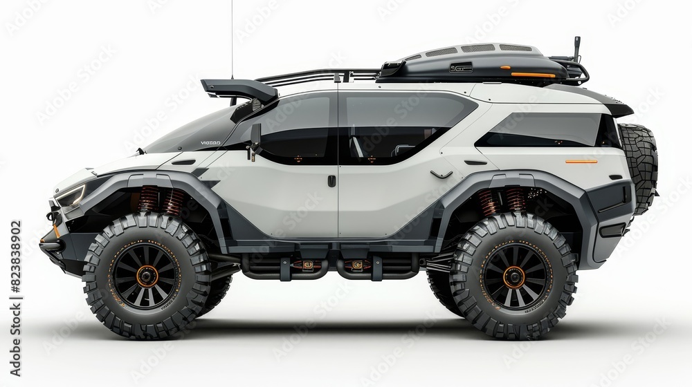 A white car with a black rimmed tire and a black rimmed tire A white car with a black rimmed tire and a black rimmed tire