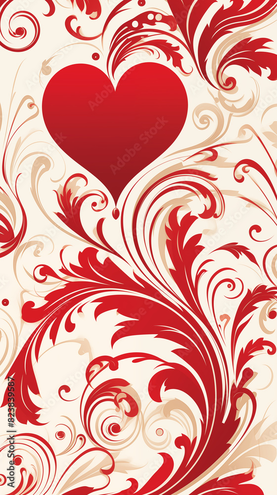 Abstract Image, Floral, Hearts, Baroque, Wallpaper, Background, Cell Phone and Smartphone Cover, Computer Screen, Cell Phone and Smartphone Screen, 9:16 Format - PNG Abstract Image, Floral, Hearts, Baroque, Wallpaper, Background, Cell Phone and Smartphone Cover, Computer Screen, Cell Phone and Smartphone Screen, 9:16 Format - PNG