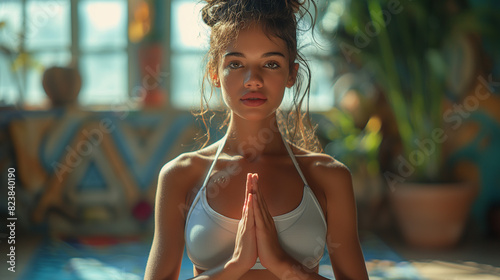 person in yoga pose