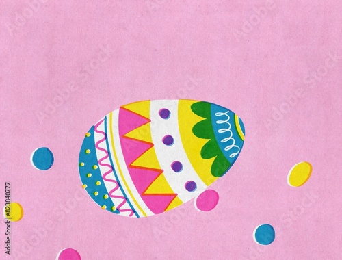 Easter egg retro colorful  photo